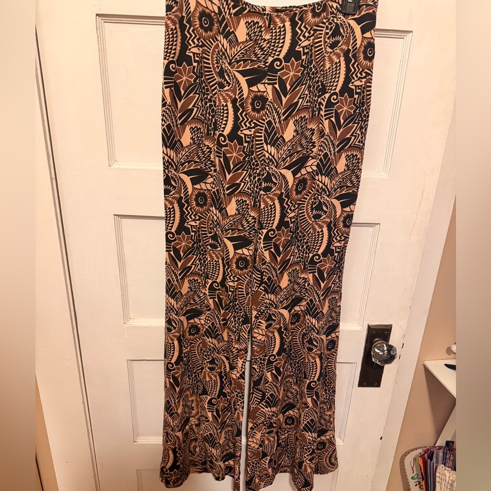 Anthropologie Drapey Flare Pants